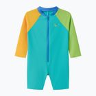 Costume da bagno intero bambino Speedo Colorblock Zip LS aqua breeze