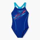 Costume da bagno intero bambino Speedo Medley Logo Medalist night watch/hyper teal