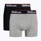 Wilson boxer 2-Pack uomo nero, grigio W875H-270M