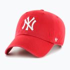 47 Brand MLB New York Yankees CLEAN UP berretto da baseball rosso