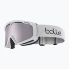Occhiali da sci Bollé Y7 OTG bianco opaco/vermillon gun