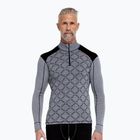 Felpa termica uomo Dovre Half Zip Jacquard grey