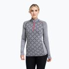 Felpa termica donna Dovre Half Zip Jacquard grey