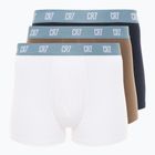 Boxer CR7 Basic Trunk da uomo 3 paia 712 multicolore