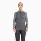 Felpa termica donna Dovre Wool Organic Half Zip grey