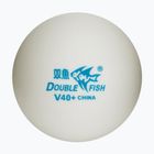 Palline da ping pong Double Fish 40+ stelle 10 pz. bianco.