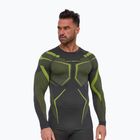 Felpa termica uomo Brubeck Dry graphite/lime