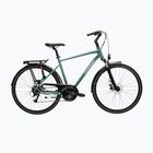 Bicicletta trekking da uomo KROSS Trans 3.0 green/silver/gloss
