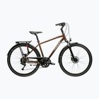 Bicicletta trekking da uomo KROSS Trans 5.0 brown/silver/gloss