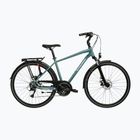 Bicicletta trekking da uomo KROSS Trans 3.0 green/silver/gloss