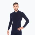 Brubeck LS11920 Extreme Wool manica lunga uomo blu navy