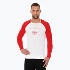 Maglia termica da uomo Brubeck 3D Husar Pro bianco/rosso