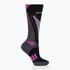 Calze da sci da donna Brubeck Snow Force Grigio chiaro / rosa