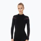 Maglia termica da donna Brubeck Thermo nero/rosa
