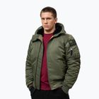 Giacca uomo Pitbull Sherpa Hooded Bomber olive