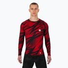 Pitbull Rashguard Dot Camo II a maniche lunghe da uomo, rosso