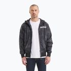 Pitbull Athletic Logo Uomo Giacca in nylon con cappuccio nero mimetico