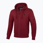 Felpa con zip e cappuccio Pitbull West Coast Everts da uomo, bordeaux