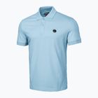 Polo Pitbull West Coast da uomo in piqué regolare blu chiaro