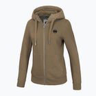 Felpa da donna Pitbull West Coast Zip Hilltop con cappuccio marrone coyote