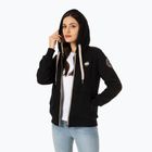 Felpa da donna Pitbull West Coast Zip Sherpa Ruffina 3 con cappuccio nero