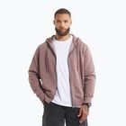 Felpa con zip e cappuccio Pitbull Lancaster 2 da uomo, lavaggio bordeaux