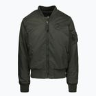 Giacca da uomo Pitbull Hacket Washed Bomber dark green