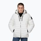 Giacca invernale uomo Pitbull Crestline Padded Hooded off white