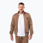 Felpa uomo Pitbull Trackjacket Tape Logo Terry Group coyote brown