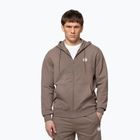 Felpa da uomo Pitbull Nugget Small Logo Hooded Zip brown savana