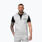 Felpa da uomo Pitbull Badger Hooded Vest Zip grey/melange