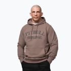 Felpa da uomo Pitbull Midnight Sweatshirt Hooded brown savana