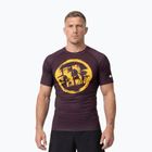 T-shirt da uomo Pitbull Rashguard Logo Palms brown