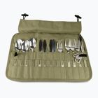 Set di posate OFFLANDER Camping Cutlery Set with Case green