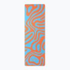 Tappetino yoga/fitness FORCEBAND Abstract Orange 4 mm arancio/blu