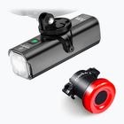 Set di luci per bicicletta TOWILD CL600 + TL02 nero