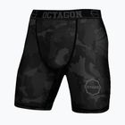 Pantaloncini a compressione da uomo Octagon Camo Night nero