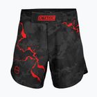 Pantaloncini da allenamento da uomo Octagon Marble Camo MMA camo rosso