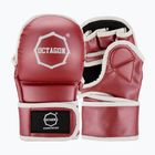 Guanti da grappling Octagon Metallic MMA rossi