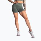 Pantaloncini da allenamento da donna Gym Glamour Seamless kaki