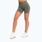 Pantaloncini da allenamento da donna Gym Glamour Seamless kaki