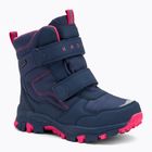 Stivali da neve per bambini KADVA Snowey Mid WaterProof blu/navy/fucsia