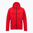 Felpa da trekking uomo KADVA Arix WP 5K/3K softshell ibrida rossa