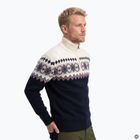 Maglione da uomo Woolcano SWT1091 Granatowy/Kremowy