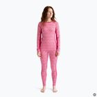 Completo di biancheria termica da donna Woolcano SET1109 Pink