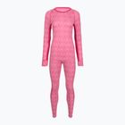 Completo di biancheria termica da donna Woolcano SET1109 Pink