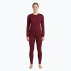 Completo intimo termico donna WOOLCANO Merino SET0543 burgundy