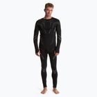 Completo di biancheria intima termica maschile KADVA ALPINESTEP COOLMAX THERMAL PRO DRY senza cuciture nera