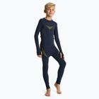 Completo di biancheria intima termica per bambini KADVA ALPINESTEP THERMO LIGHT PLUS senza cuciture blu navy