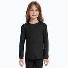 WOOLCANO felpa termica bambino 100% MERINO TOP00947 nero